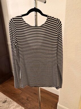 Trove Long Sleeve Stripped Top (Large)